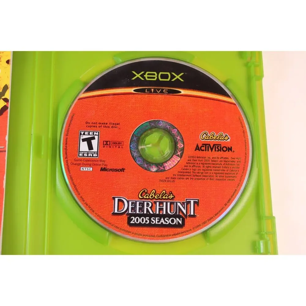 2 games Lot: Cabela’s Deer Hunt: 2005 + Big Game Hunter 2005 (Microsoft Xbox)